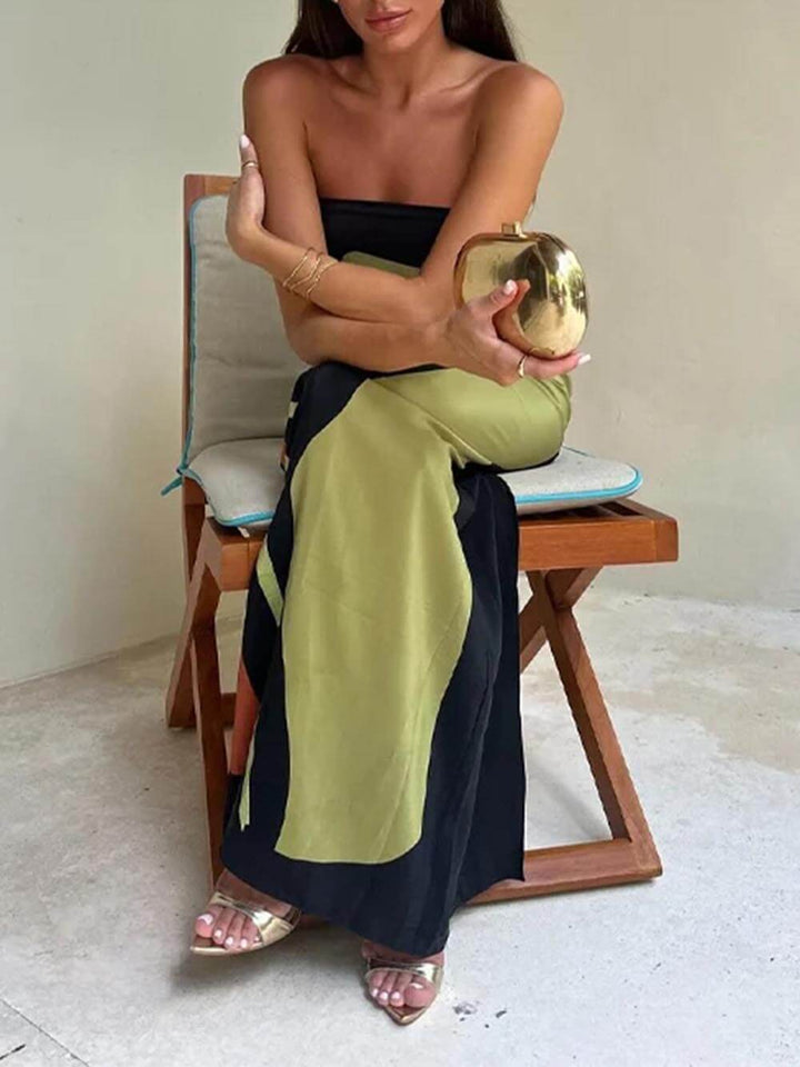 Stylish green sleeveless maxi sundress for women, ideal for elegant summer fashion and resort wear.