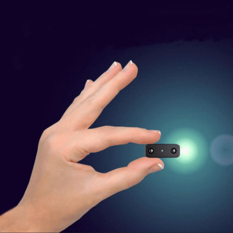 1080P Mini Spy Camera with audio & night vision for discreet home security surveillance.