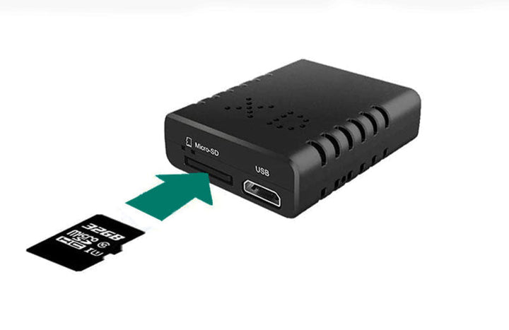 Wireless 1080P mini spy camera for home security, featuring night vision & audio recording.