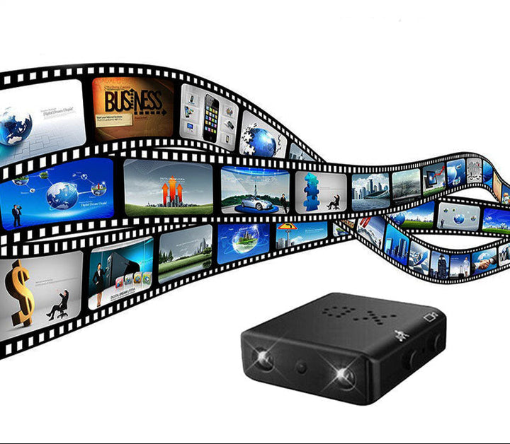Covert mini camera gadget for security, offering 1080P HD, night vision, and audio recording.