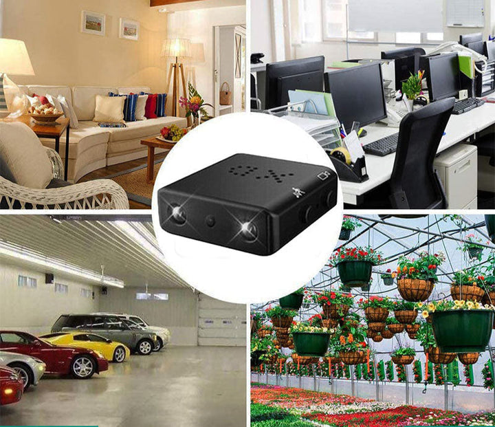 Wireless 1080P mini spy camera, ideal for discreet surveillance and home security monitoring.