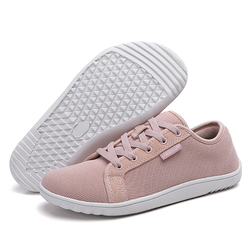Stylish unisex zero-drop walking shoes with a wide fit for enhanced comfort and natural foot alignment. Casual, lightweight.