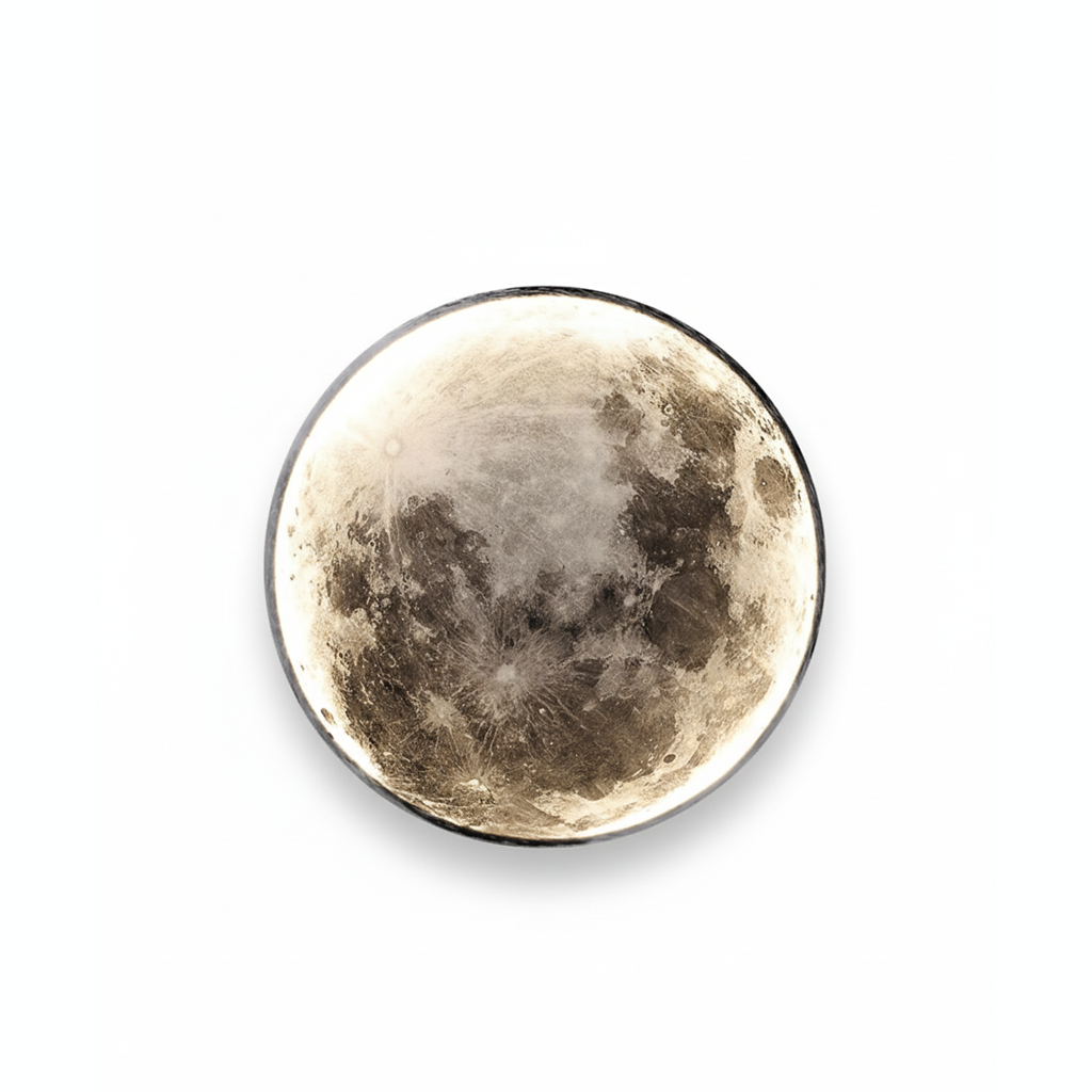 Modern Lunar LED Wall Lamp for Cozy Nights