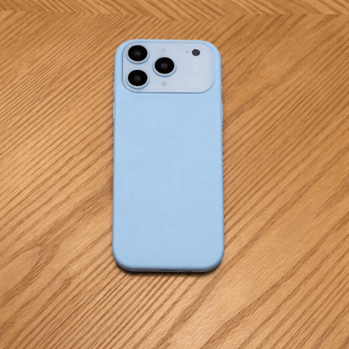 Premium tech accessory: soft-touch silicone iPhone case with MagSafe compatibility for shockproof durability.