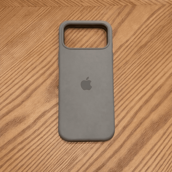Slim MagSafe-compatible silicone iPhone case with a soft-touch surface for secure grip and strong protection.