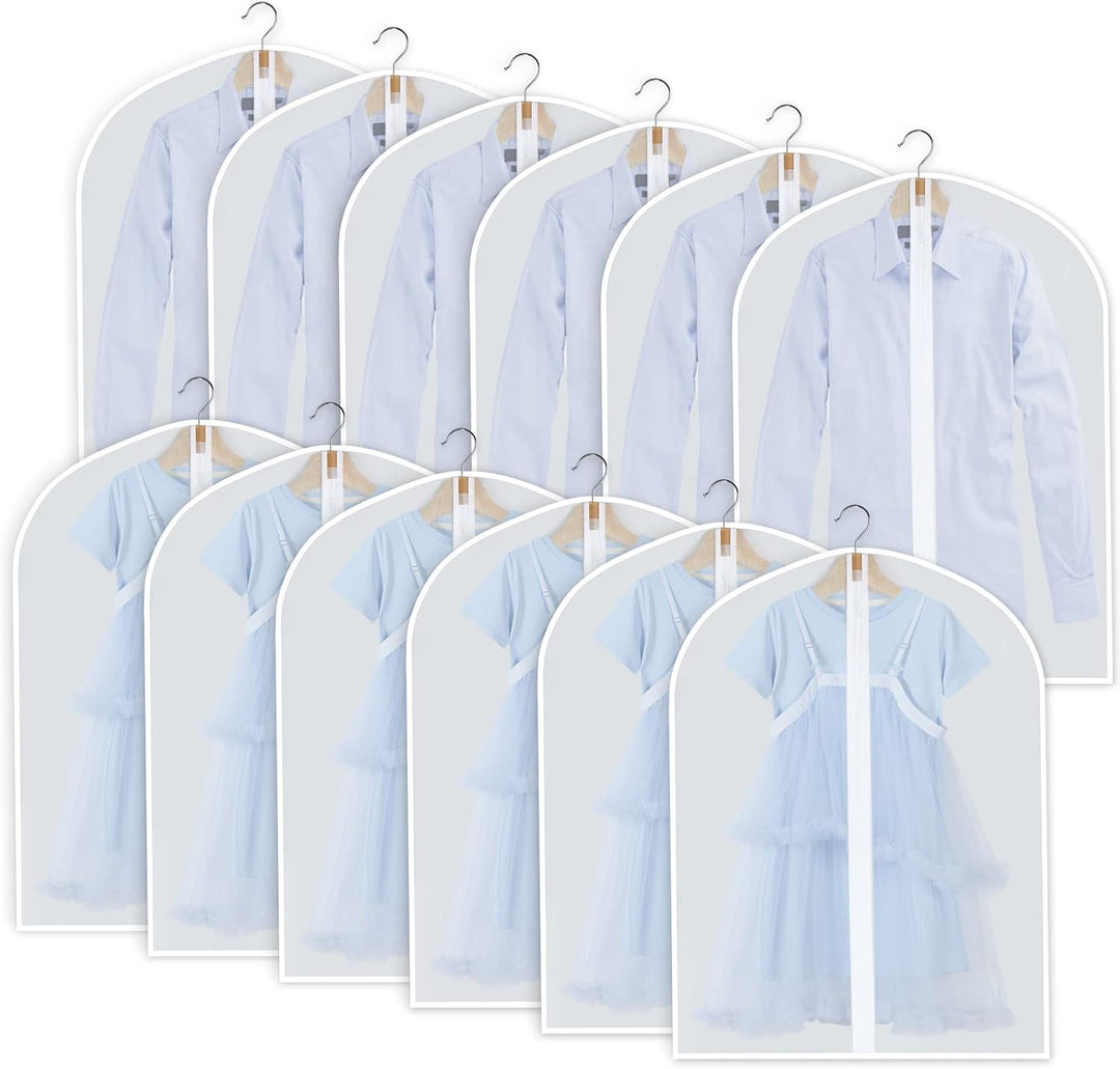 Keep garments pristine with 24 dust-proof PEVA clothing storage bags for ultimate care.