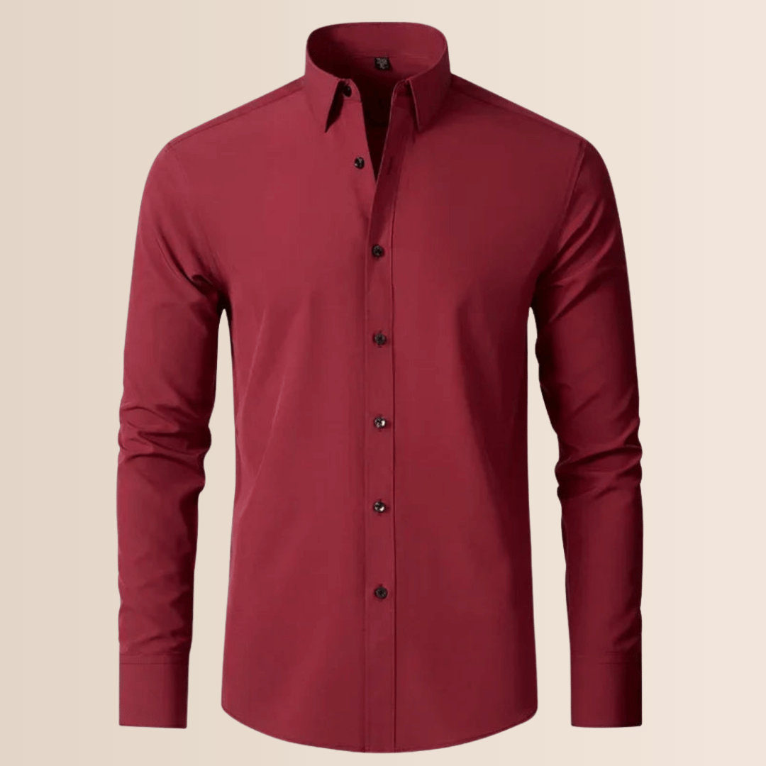 High-quality men's professional stretch shirt, non-iron, regular fit, ideal for business & dress wear.