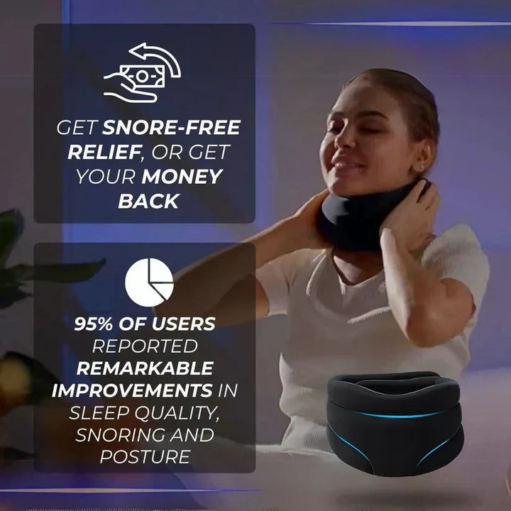 Breathable ergonomic sleep enhancer pillow ensures comfort & snore-free nights, with excellent neck & back support.