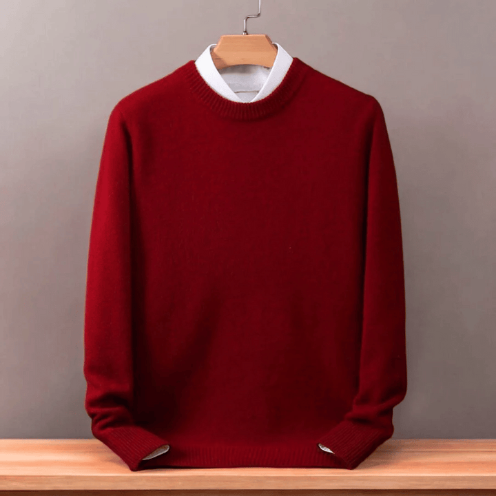 Trendy men's oversized sweater, cozy long sleeve top. Ultimate comfort & casual mens fashion for winter.