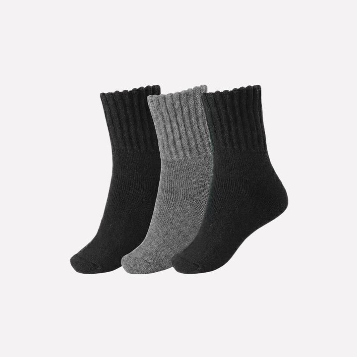 Women's warm winter crew socks. Super cozy, thick for cold weather. Great boot or casual socks.