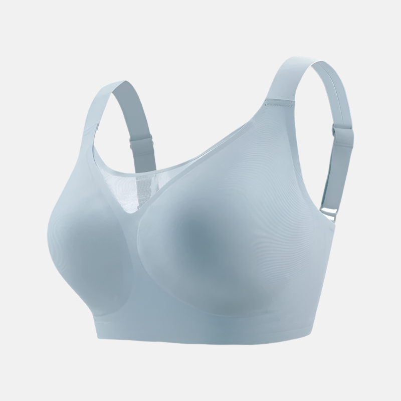 Plus size wireless seamless tube top bra with adjustable features, ensuring comfortable, wire-free support and a smooth fit.
