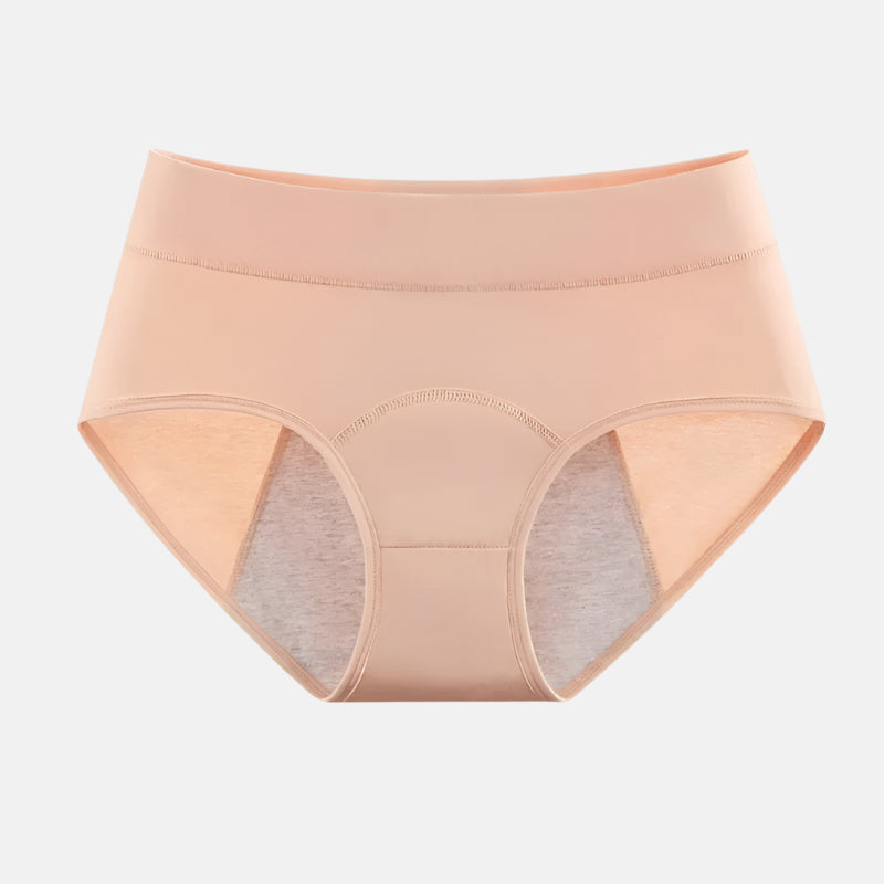 Protective high-waist women's briefs; ultra-absorbent leakproof period underwear for peace of mind.