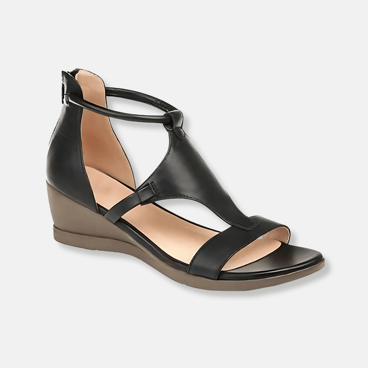 Comfortable women's open toe wedge sandals, perfect casual footwear & summer heels for parties.