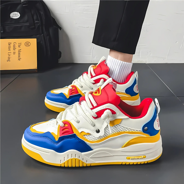 Men's casual lace-up sneakers, stylish for daily wear & light sport. Comfortable outdoor shoes for active men.