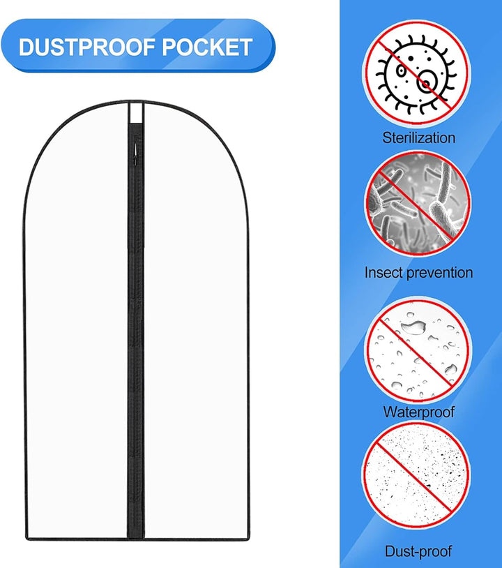 71-inch extra long garment bag, essential for protecting formal dresses & bridal gowns.