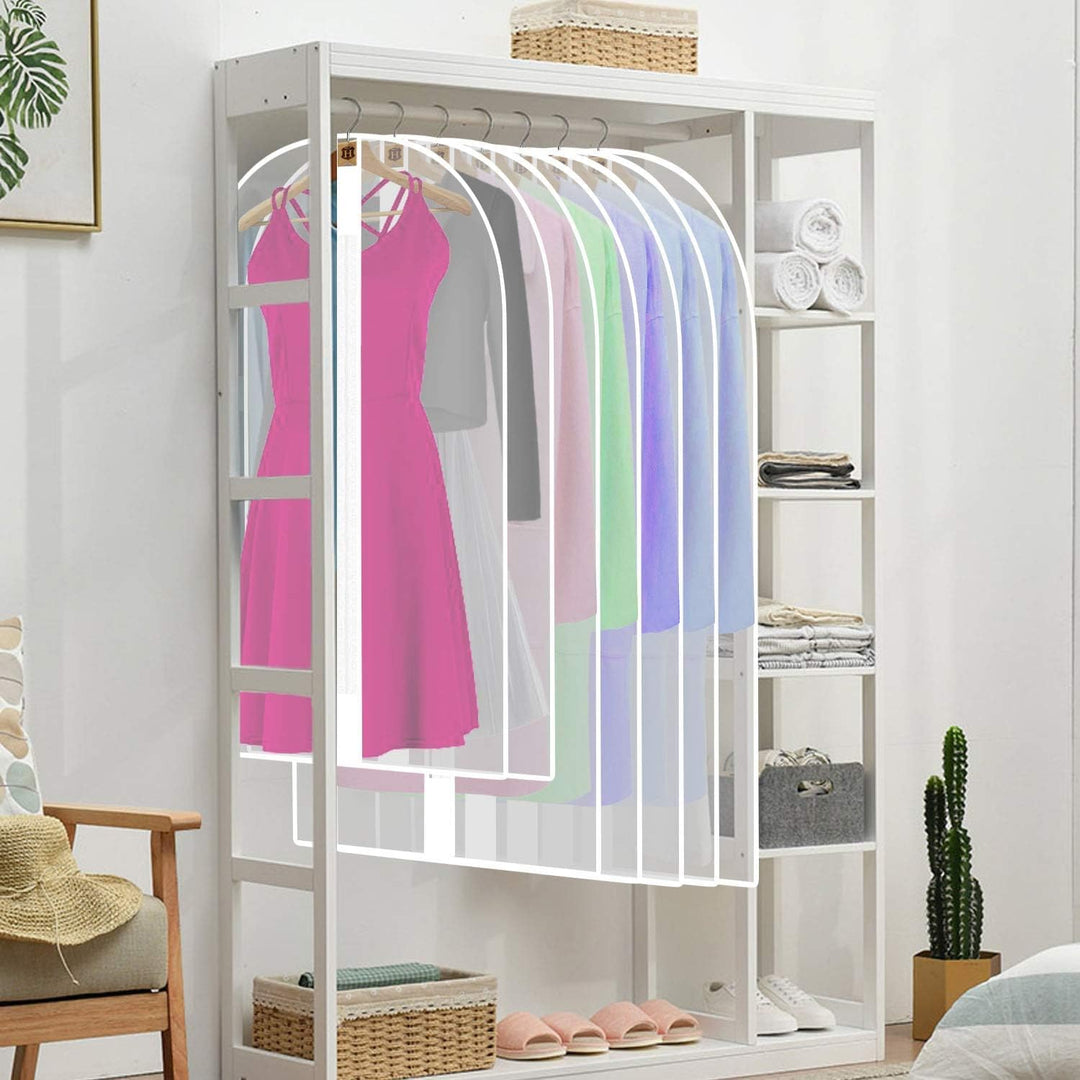 Breathable 71-inch garment bag, ideal for wedding gown and formal dress protection.