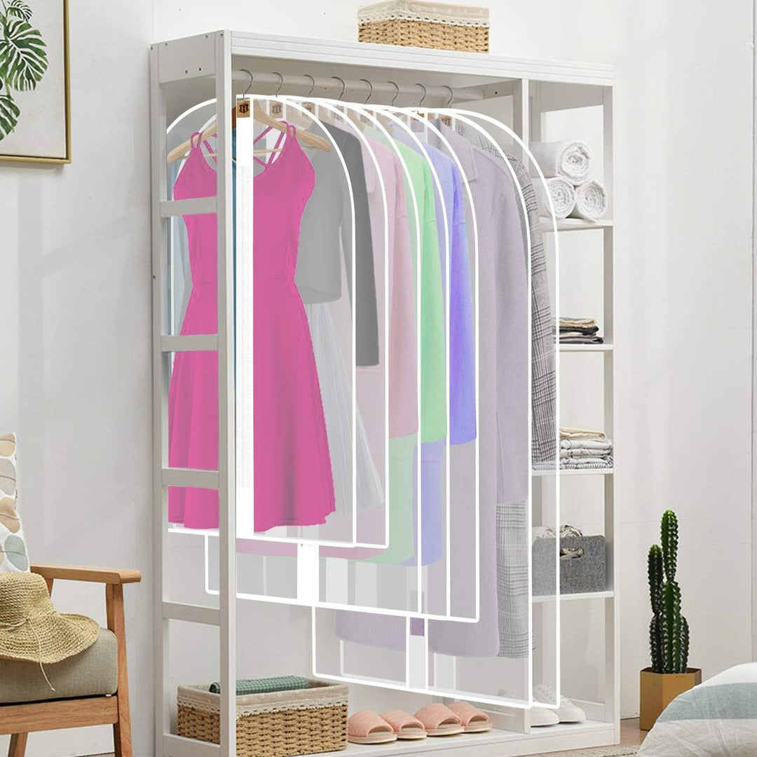 Travel-friendly 71" garment bag for dresses, keeping gowns wrinkle-free & safe.