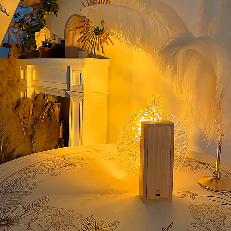 Modern design LED ocean wave projector lamp providing serene ambient lighting. Enhances relaxation decor easily.