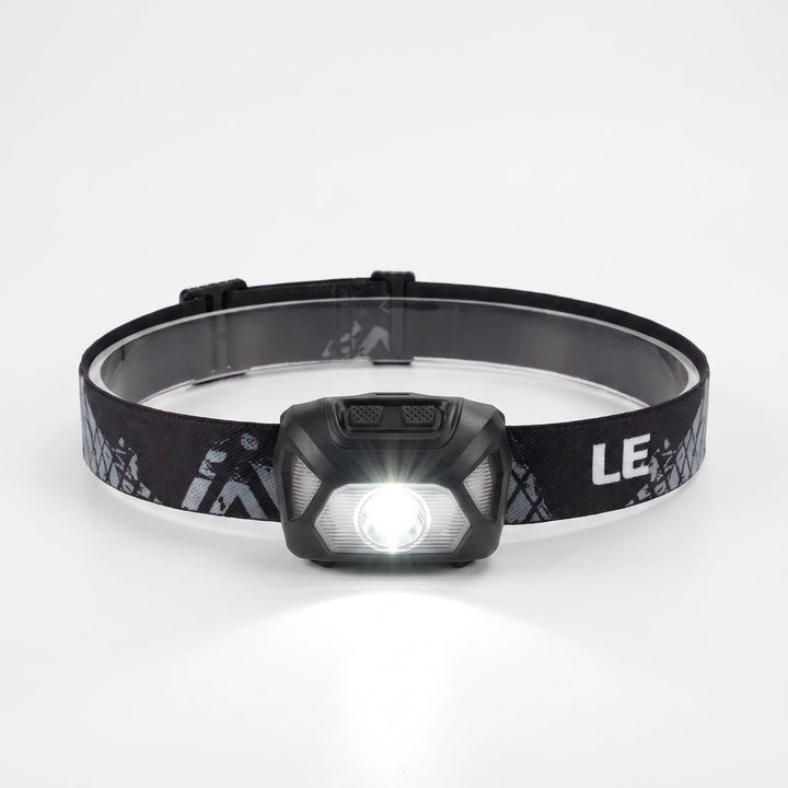 Unisex LED headlamp for night fishing, hiking, and emergencies. Bright, adjustable, hands-free outdoor work light.