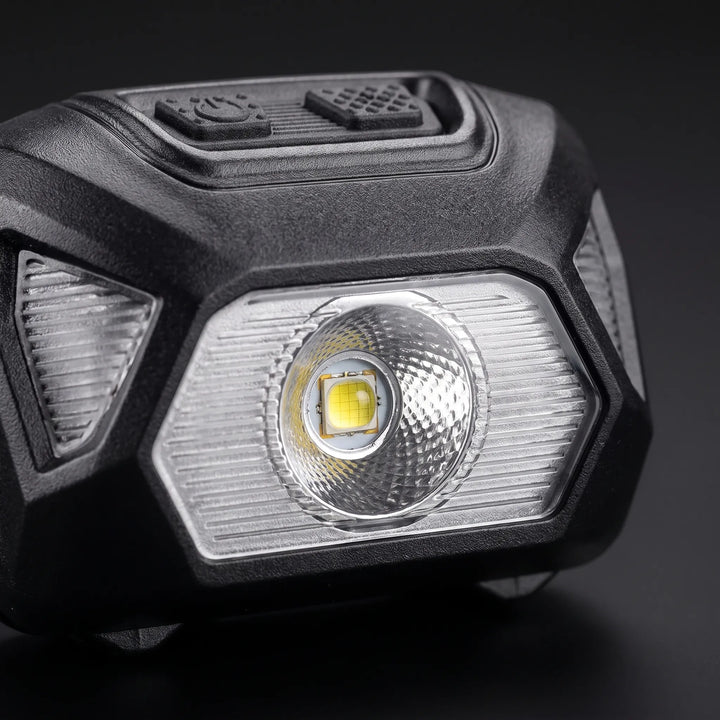 Hands-free adjustable LED headlamp for camping, hiking, work, and emergencies. Versatile unisex outdoor gear.