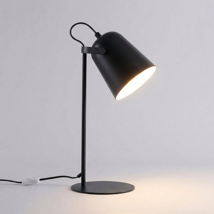Modern adjustable desk lamp provides focused task lighting, enhancing productivity in any workspace.