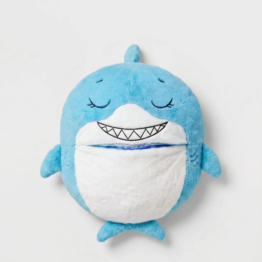 Multifunctional kids' plush animal sleeping bag and pillow, perfect for restful sleep & play.