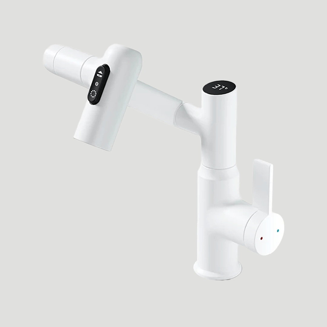 Durable stainless steel 360° swivel kitchen faucet, ideal for modern kitchen design & home improvement.