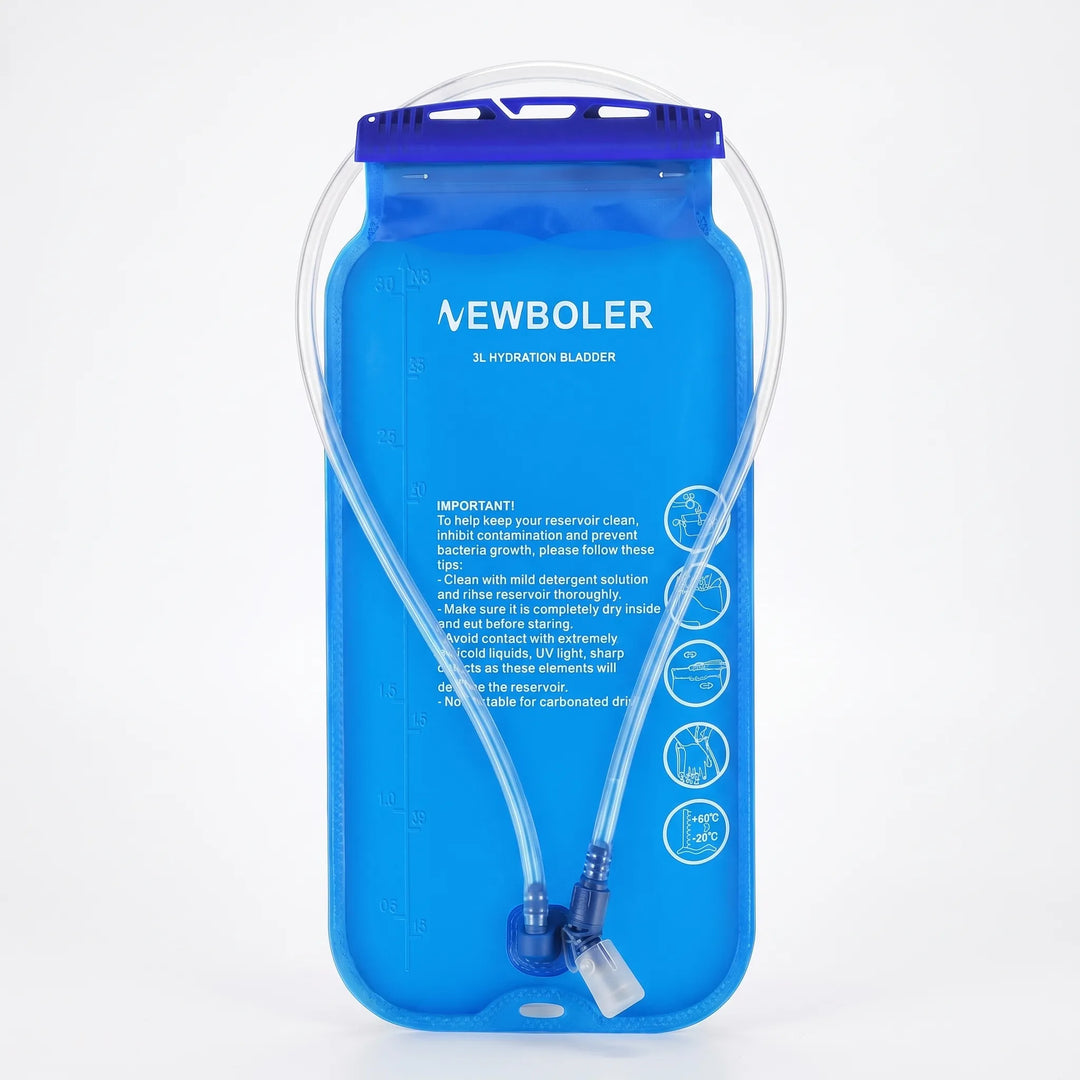 Wide-mouth BPA-free hydration reservoir for easy filling & cleaning, perfect for outdoor hiking & sports water.
