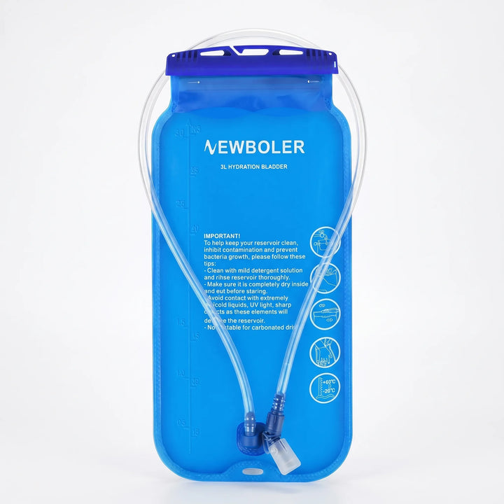 Wide-mouth BPA-free hydration reservoir for easy filling & cleaning, perfect for outdoor hiking & sports water.