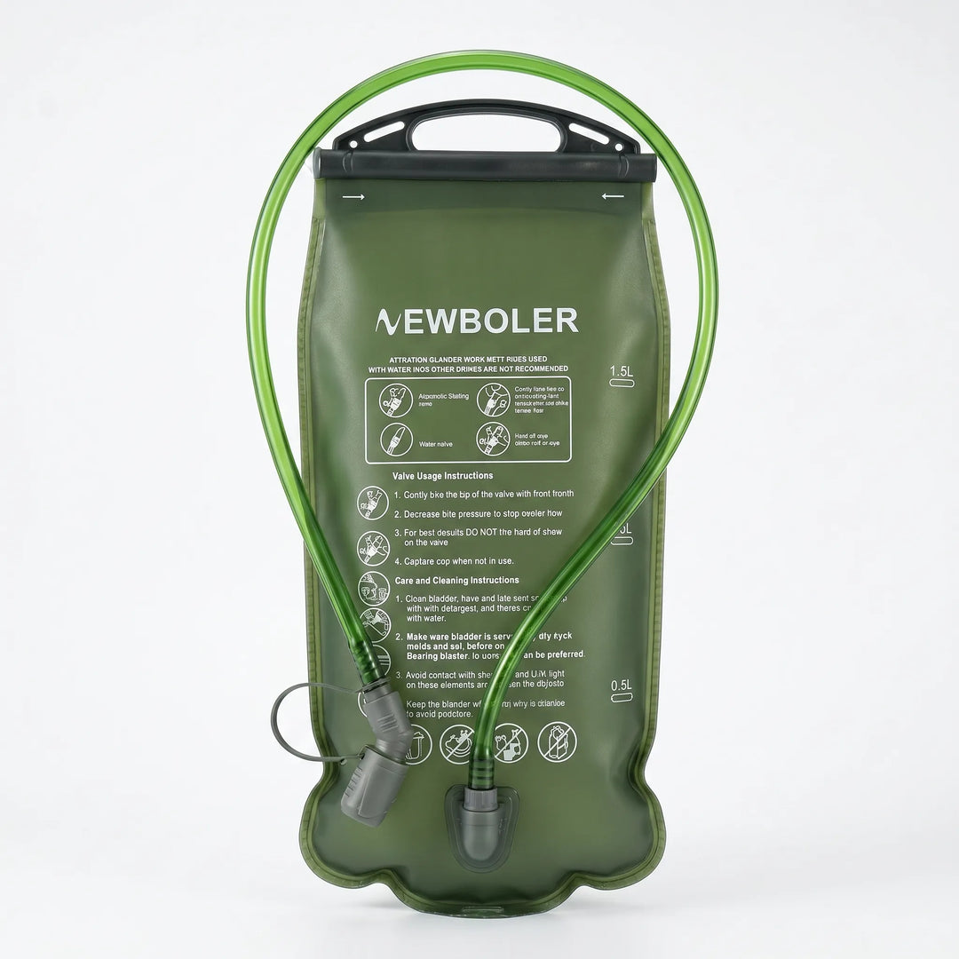 Lightweight BPA-free hydration bladder for unisex outdoor use. Essential water reservoir for hiking, running, cycling.