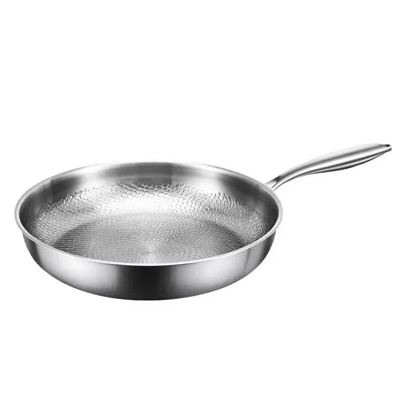 Durable hammered non-stick frying pan, perfect for induction and everyday cooking. An easy-clean home kitchen skillet.