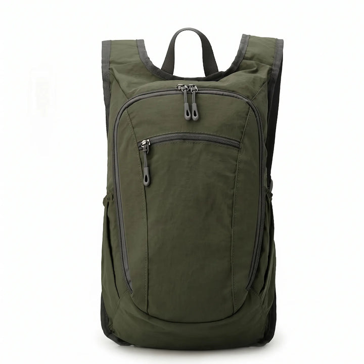 Front view of a versatile lightweight daypack, suitable for travel, hiking, or daily use.