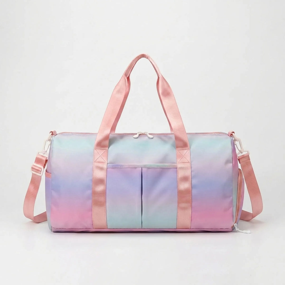 Stylish unisex fitness duffel bag with a dedicated shoe section, ideal for all your gym & sport essentials.