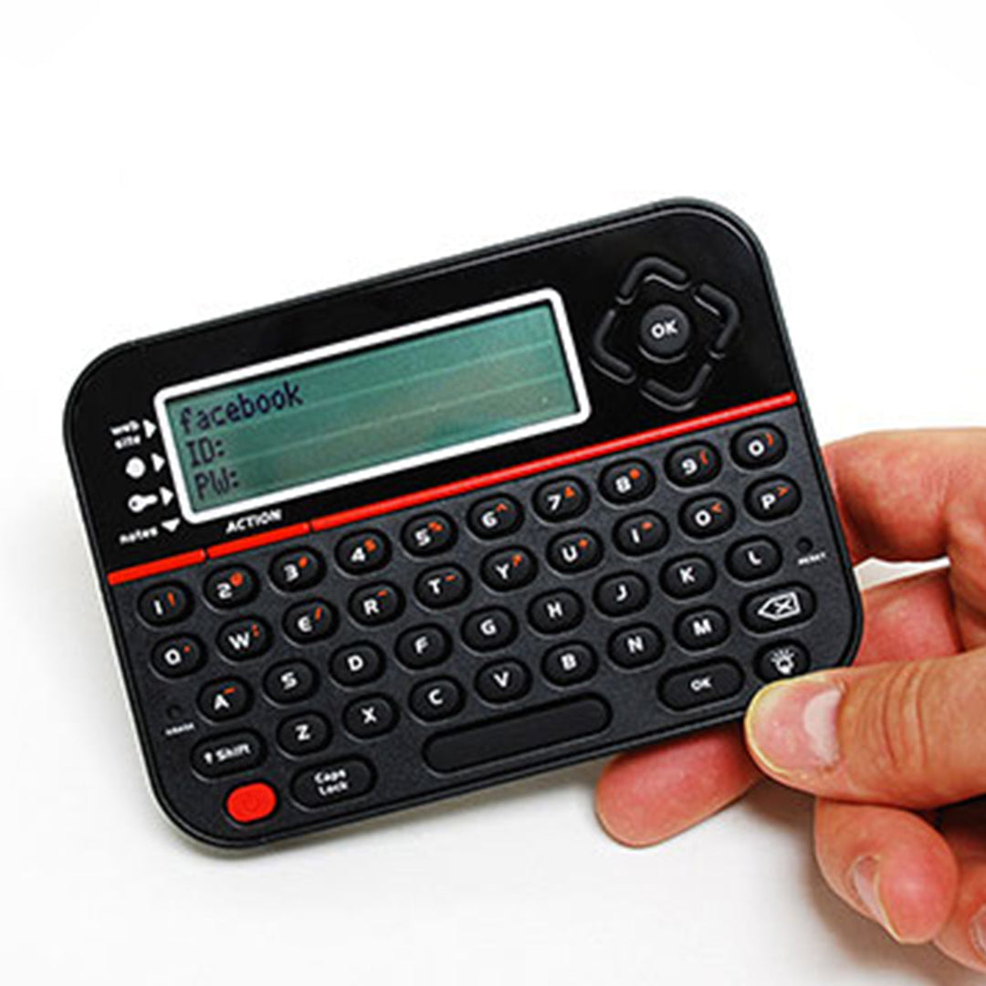 Digital password manager and security vault, providing portable & secure offline credential storage.