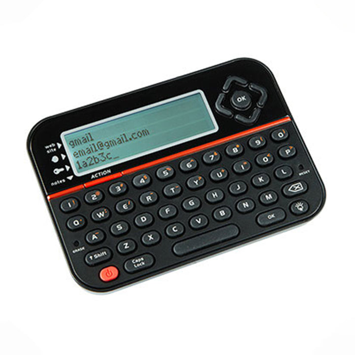 Tavvitaimp18 compact digital password keeper for offline data protection with PIN access.