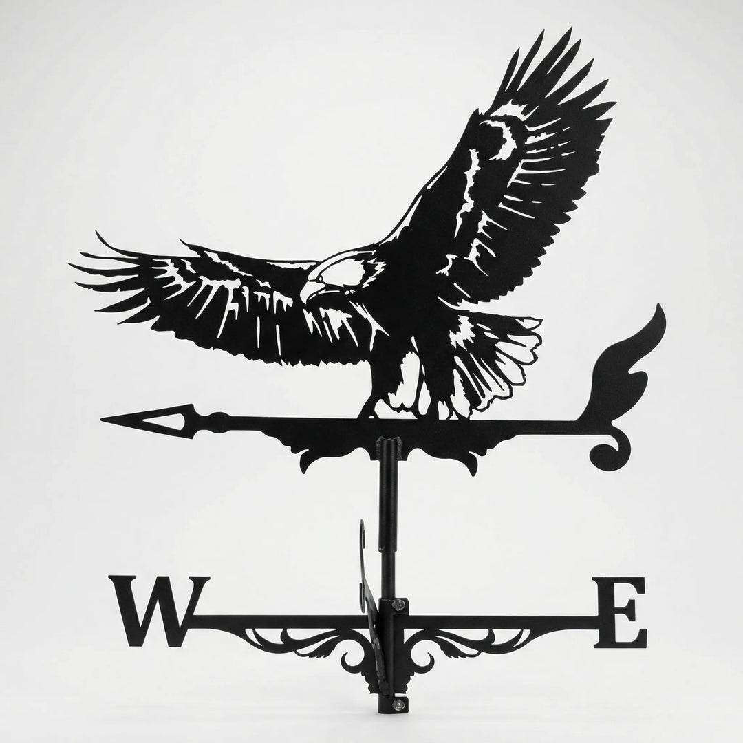 Decorative lawn ornament weathervane, a charming garden accent displaying wind direction.