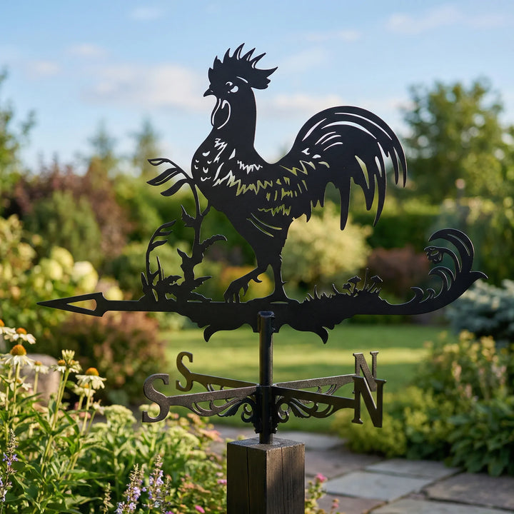 Stylish outdoor weathervane, a decorative wind direction indicator for your garden or rooftop.