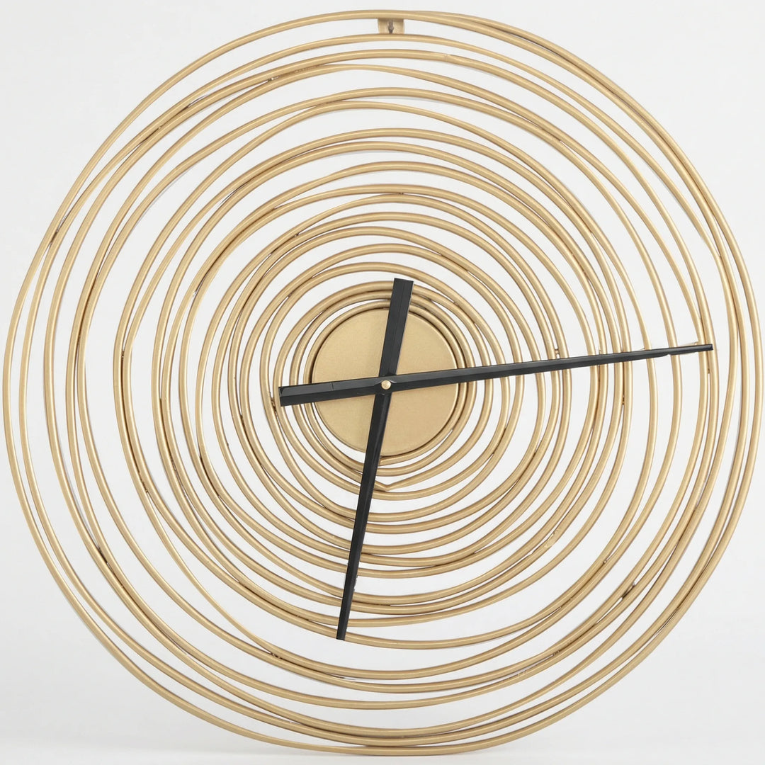Stylish round wall clock, a modern decorative statement piece for kitchen or office home decor.