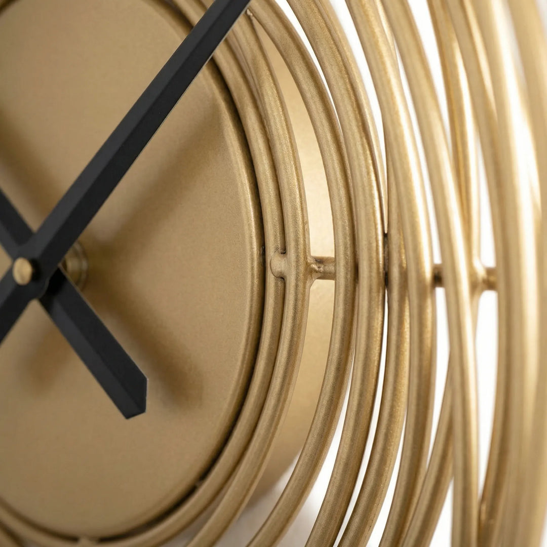 Decorative round wall clock for elegant home decor. Modern design, ideal for living room, kitchen, or office.