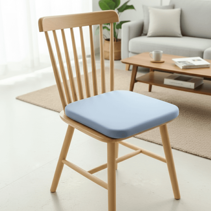 Unisex ergonomic memory foam seat cushion for superior back & coccyx support, ideal for office and home comfort.