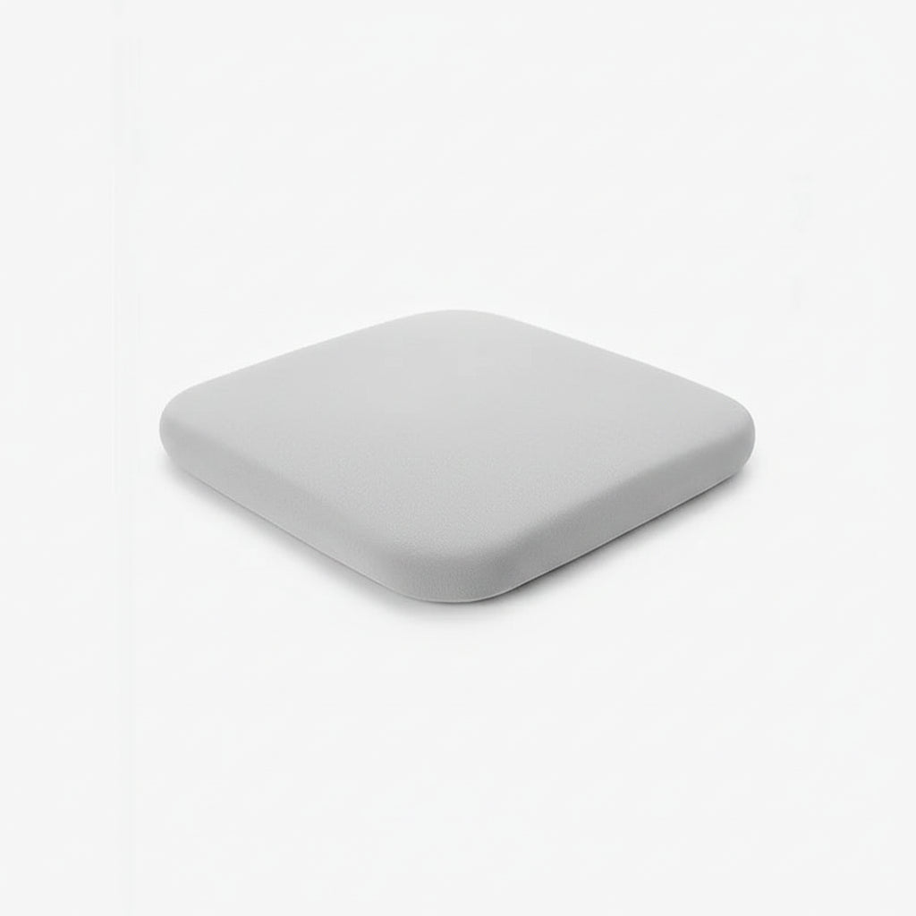 Orthopedic memory foam seat cushion, ergonomic design for office chairs, providing excellent back support & coccyx relief.