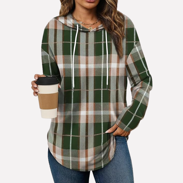 Women's casual crewneck pullover, a comfortable long sleeve top for everyday fall and winter style.