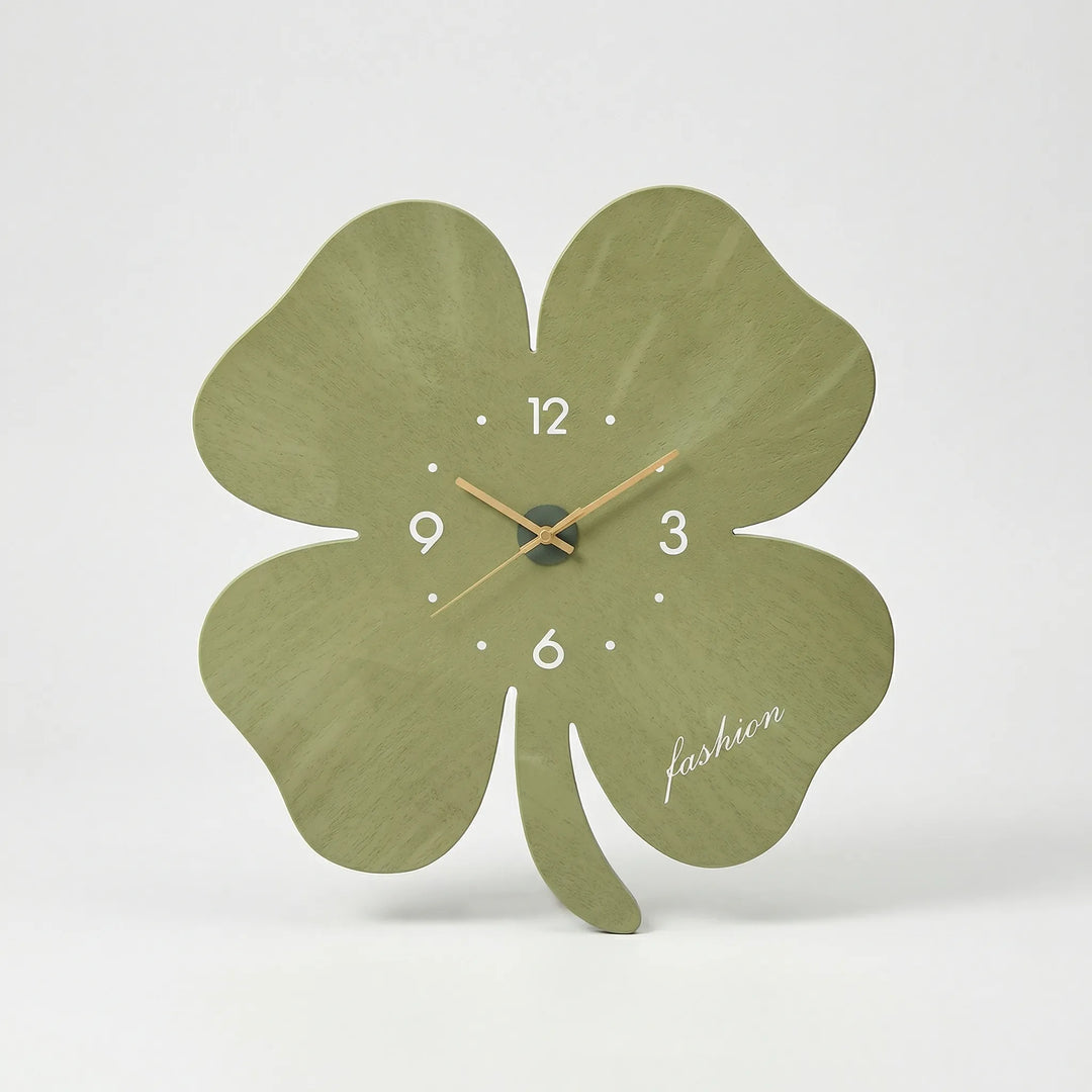 Artistic floral wall clock, a contemporary and quiet home decor piece for living room or office.