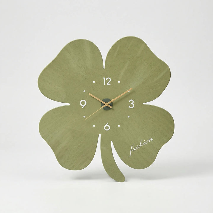 Artistic floral wall clock, a contemporary and quiet home decor piece for living room or office.