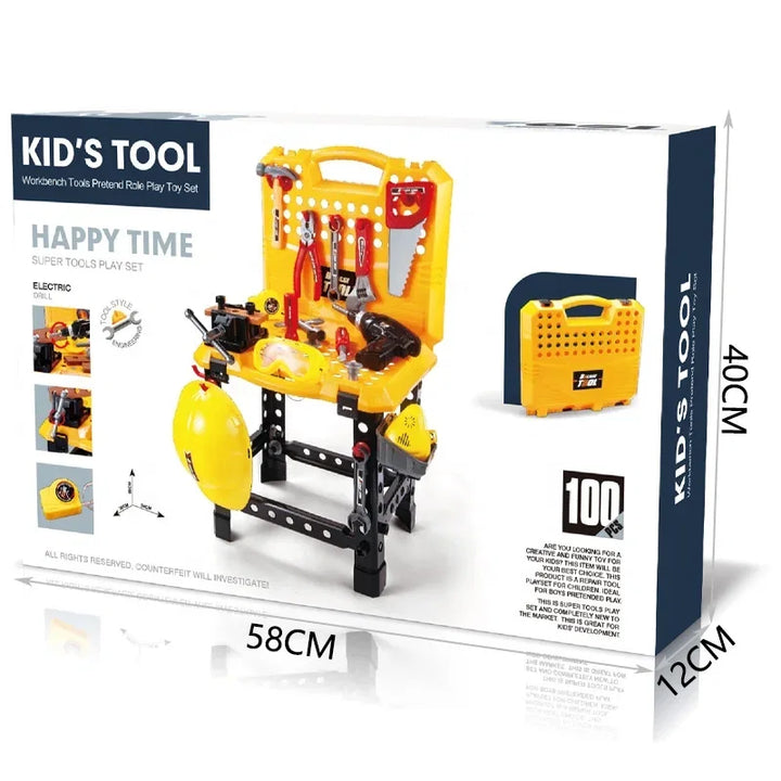 Kids' Interactive Tool Bench with Power Drill & Accessories