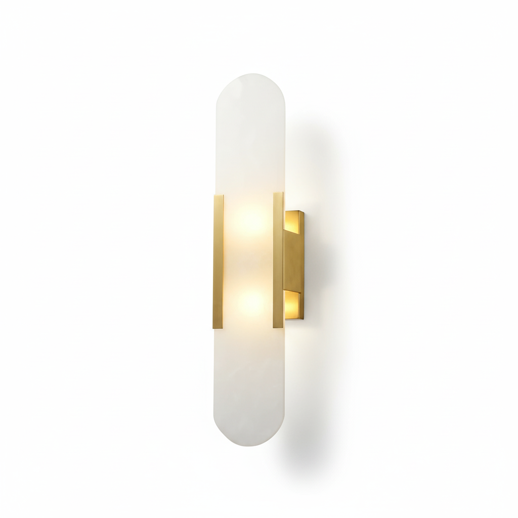 Modern Black and Gold LED Wall Lamp for Dining Room