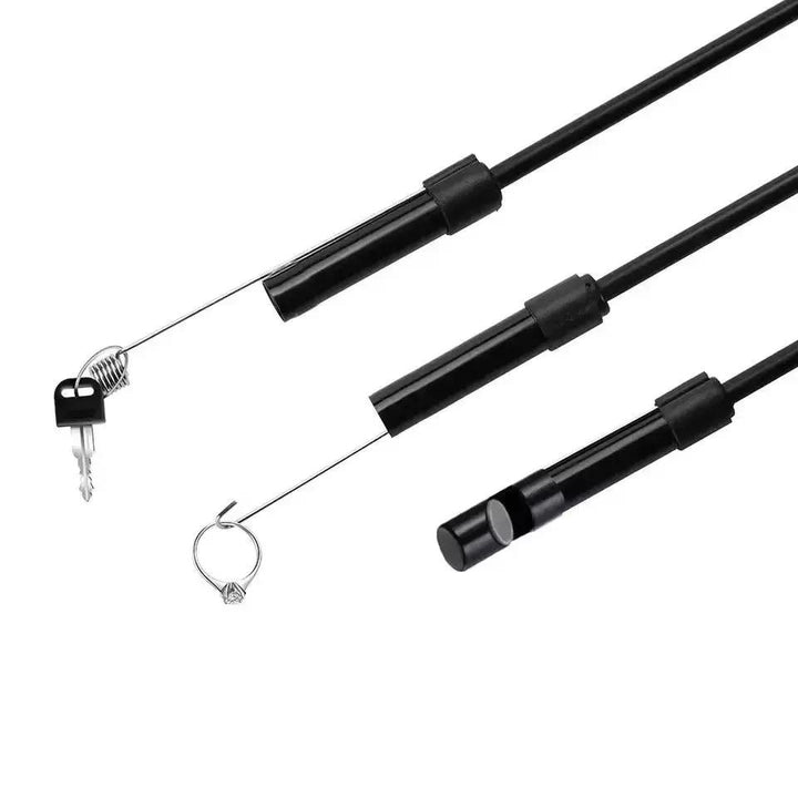 Waterproof USB diagnostic inspection camera for tight spaces, compatible with Android & PC devices.