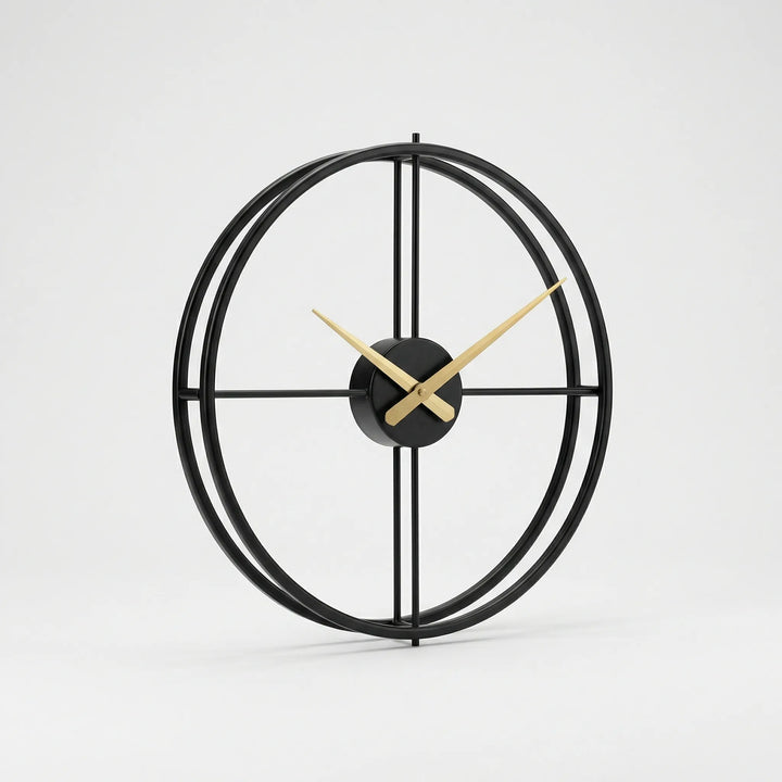Stylish silent round wall clock. A modern, minimalist statement for any room's decor.