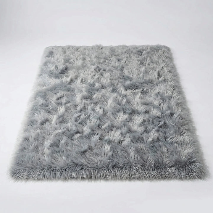 Thick plush area rug for living rooms & bedrooms, Flowique wave design brings soft comfort & modern elegance.
