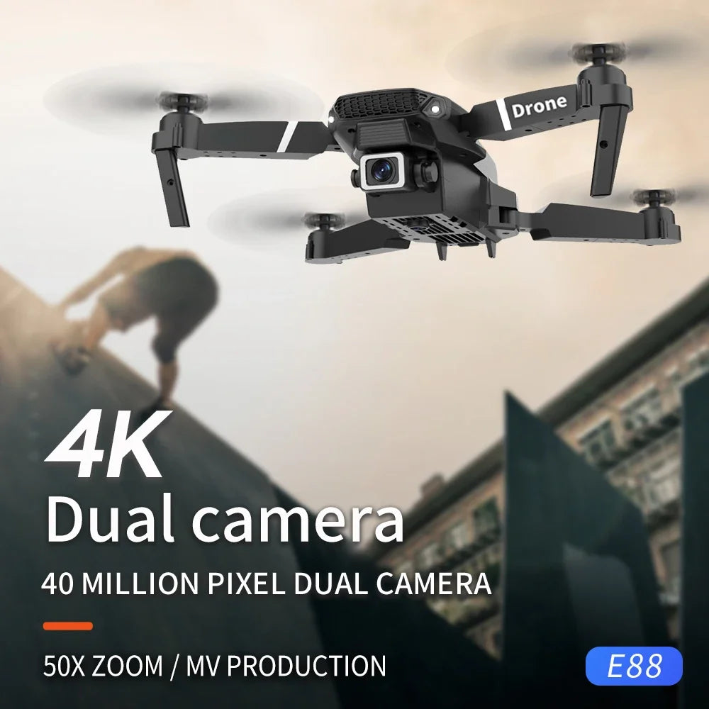 Foldable, compact WiFi quadcopter. Easy to carry for travel & beginner pilots. Ideal RC drone for portable aerial fun.